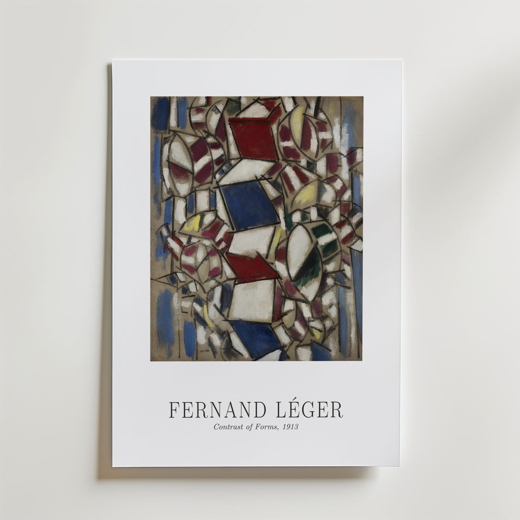 Fernand Leger Contrast of Forms 1913 Poster – med passepartout