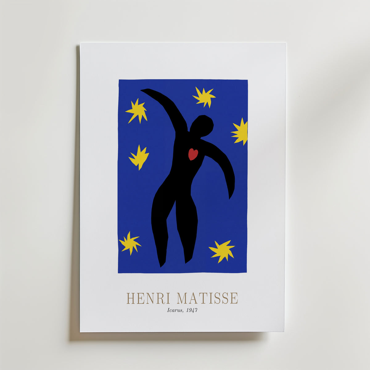 Henri Matisse Icarus 1947 Poster – med passepartout