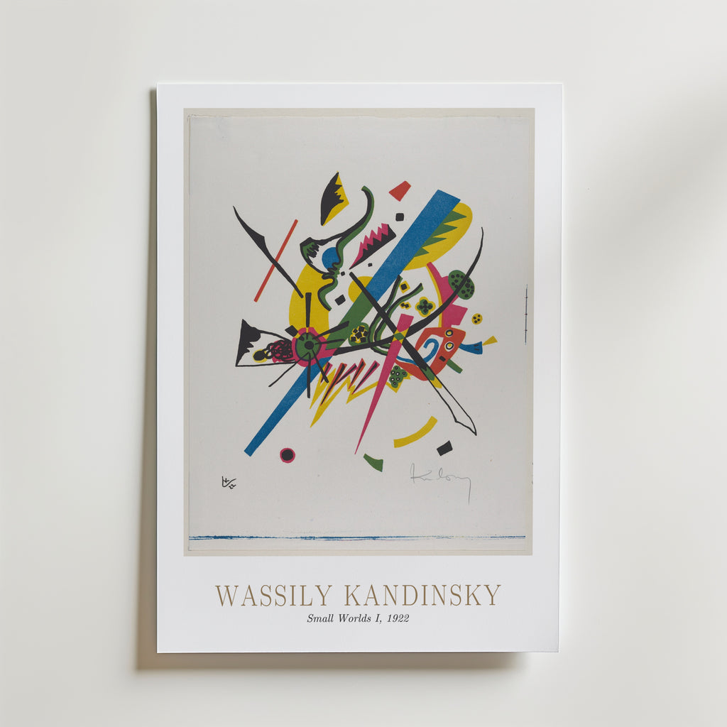Wassily Kandinsky Small Worlds I 1922 Poster – med passepartout
