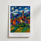 Wassily Kandinsky Village in Murnau Poster – med passepartout