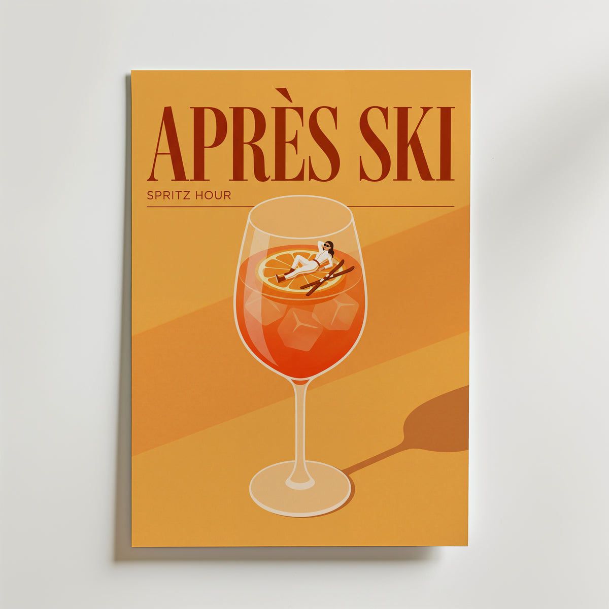 Après Ski Spritz Hour Poster – utan passepartout