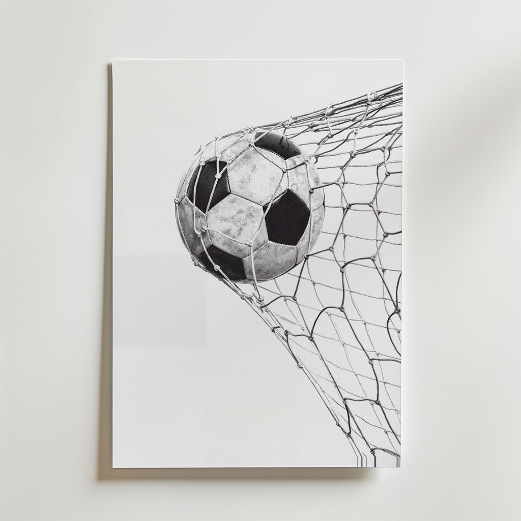 Back of the Net Poster – canvas utan passepartout