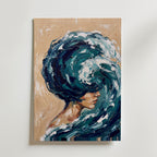 Brushed Silence Poster – canvas utan passepartout