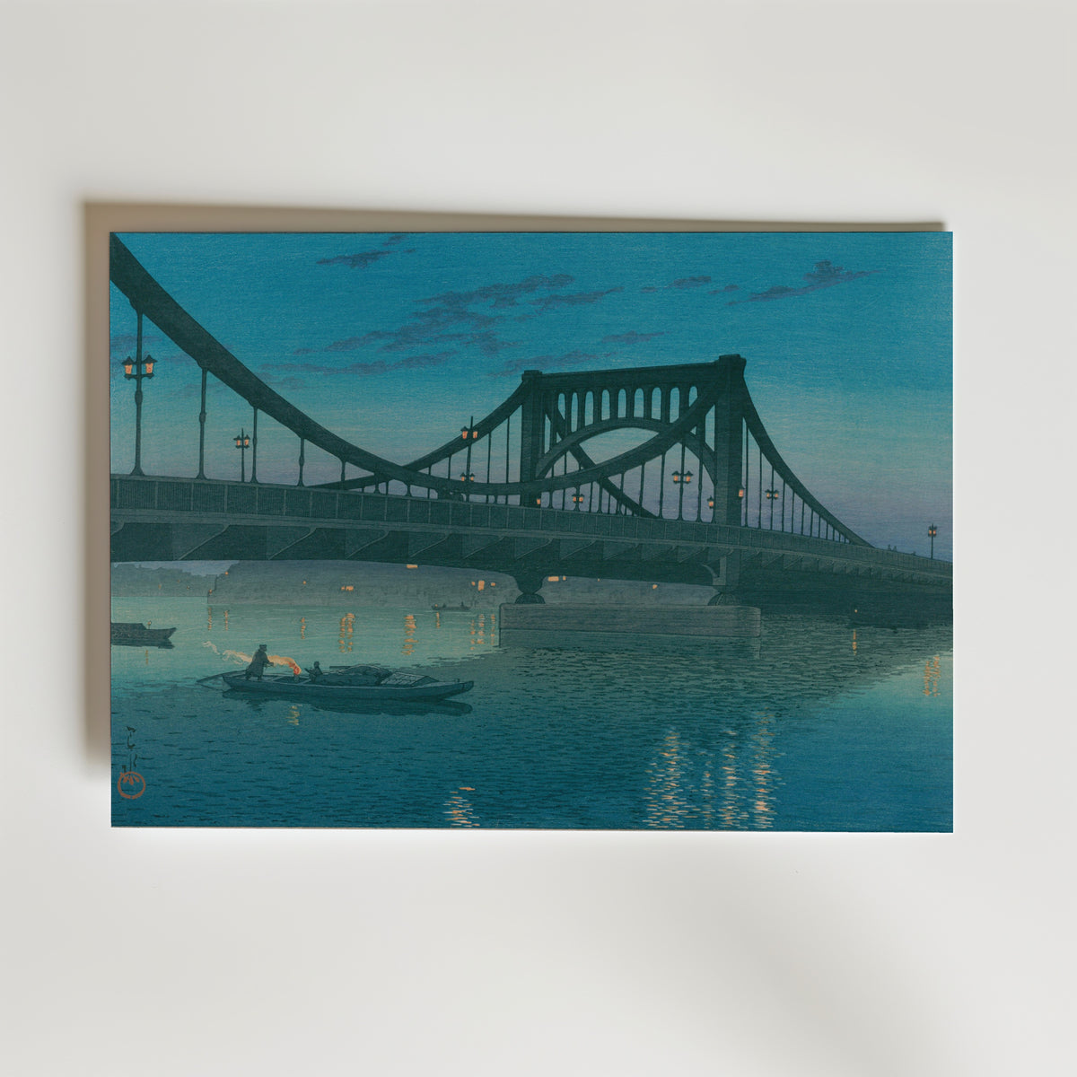 Hasui Kawase Kiyosu Bridge 1931 Poster – utan passepartout