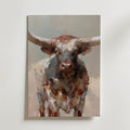 Longhorn Portrait Poster – canvas utan passepartout