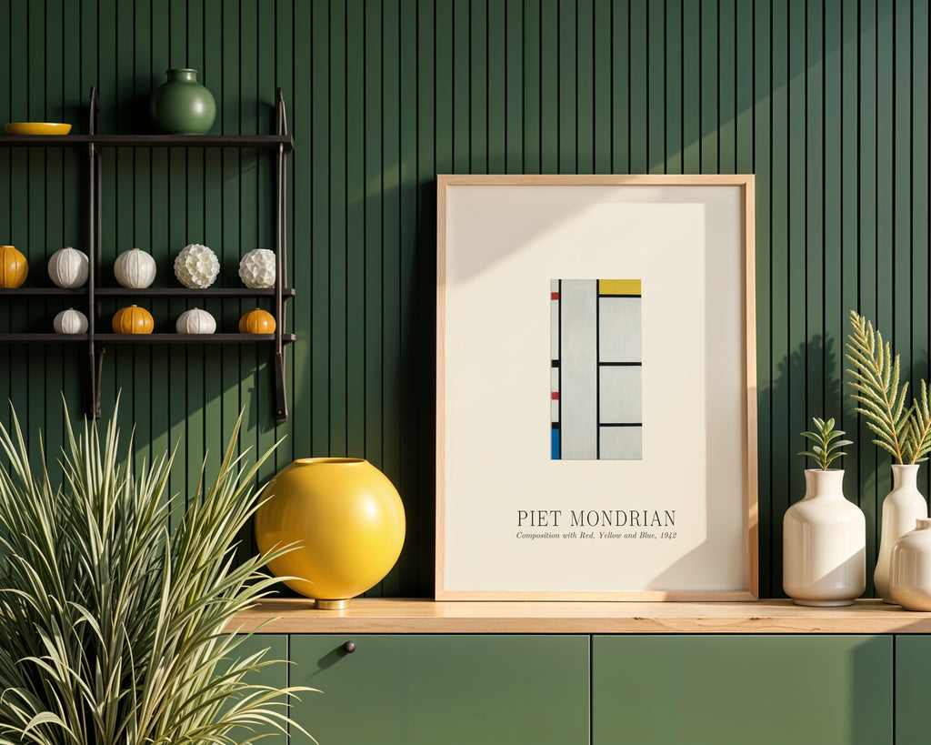 Piet Mondrian Composition with Red Yellow and Blue 1942 Poster – i rum 1