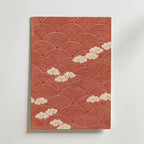 Red Waves and Clouds Poster – utan passepartout