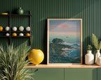 Hasui Kawase Morning at Cape Inubo 1931 Poster – i rum 1