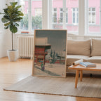 Hasui Kawase Snow at Nezu Gongen Shrine 1933 Poster – i rum 1