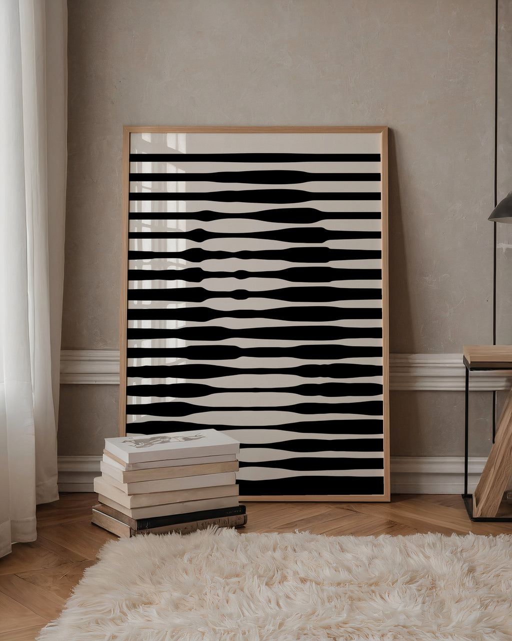 Waveform Stripes Poster – i rum 1