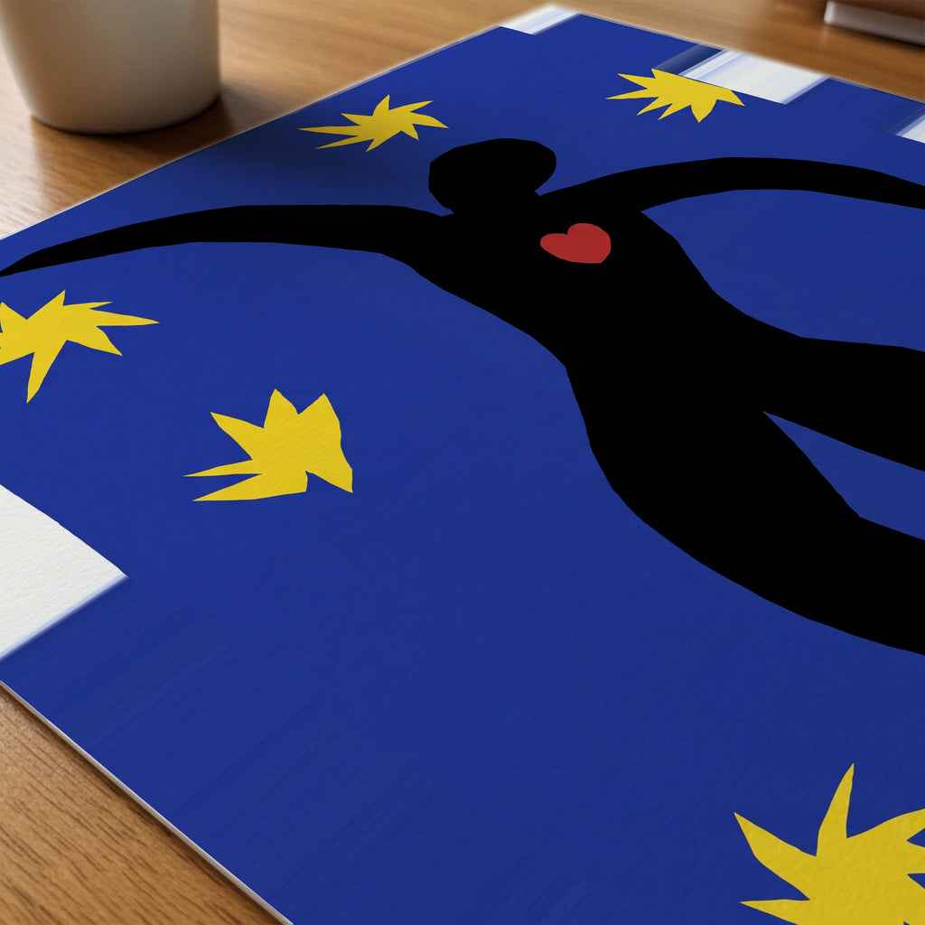 Henri Matisse Icarus 1947 Poster – närbild på papper