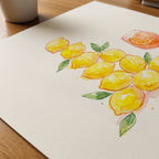 Make Spritz Poster – närbild på papper