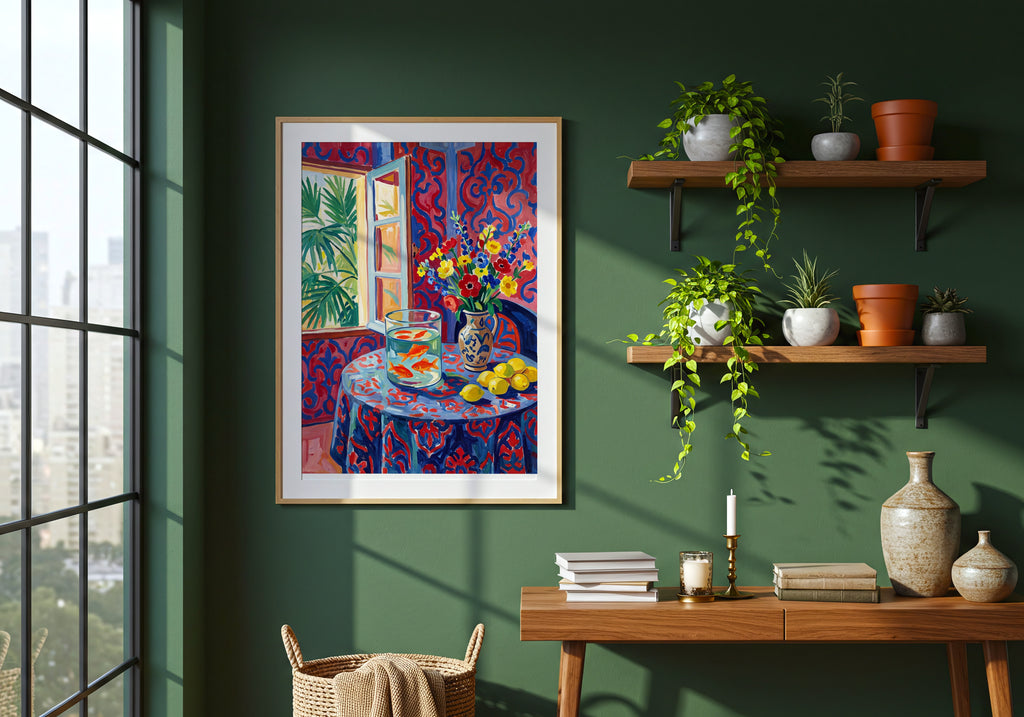 Henri Matisse Interior with Goldfish Poster – i rum 2