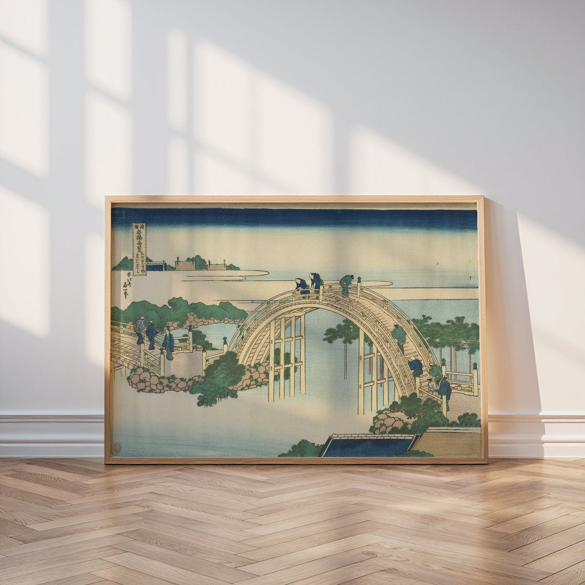 Katsushika Hokusai Drum Bridge at Kameido Tenjin Shrine 1834 Poster – i rum 3