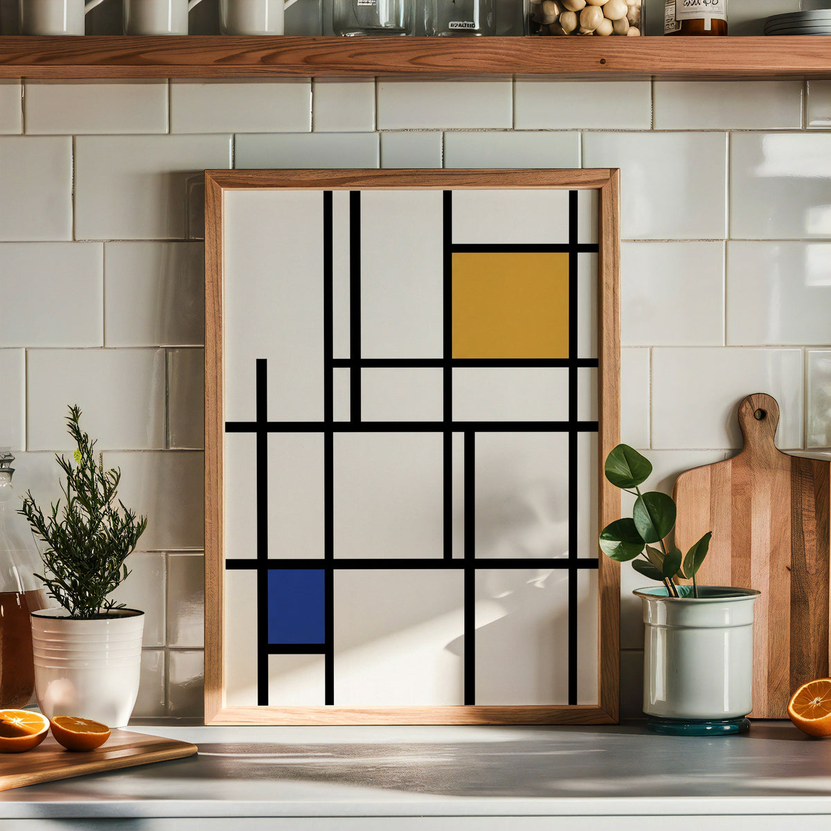 Piet Mondrian Quiet Composition Poster – i rum 2