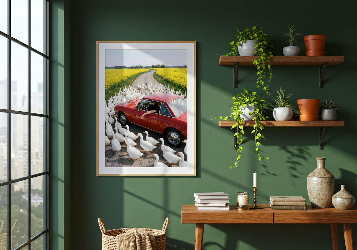 Rapeseed Rush Hour Poster – i rum 2