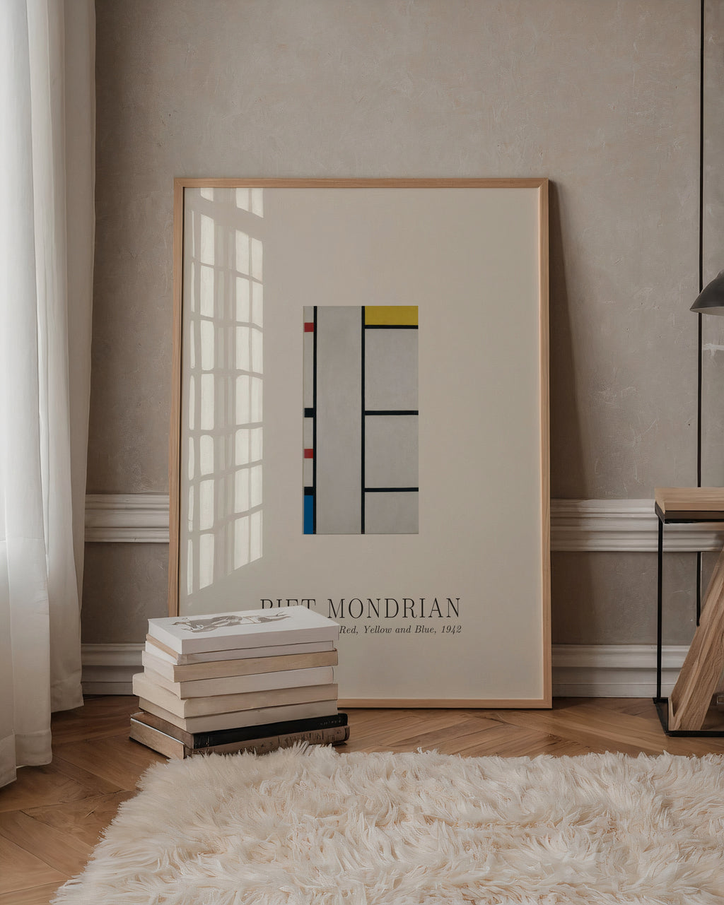 Piet Mondrian Composition with Red Yellow and Blue 1942 Poster – i rum 4