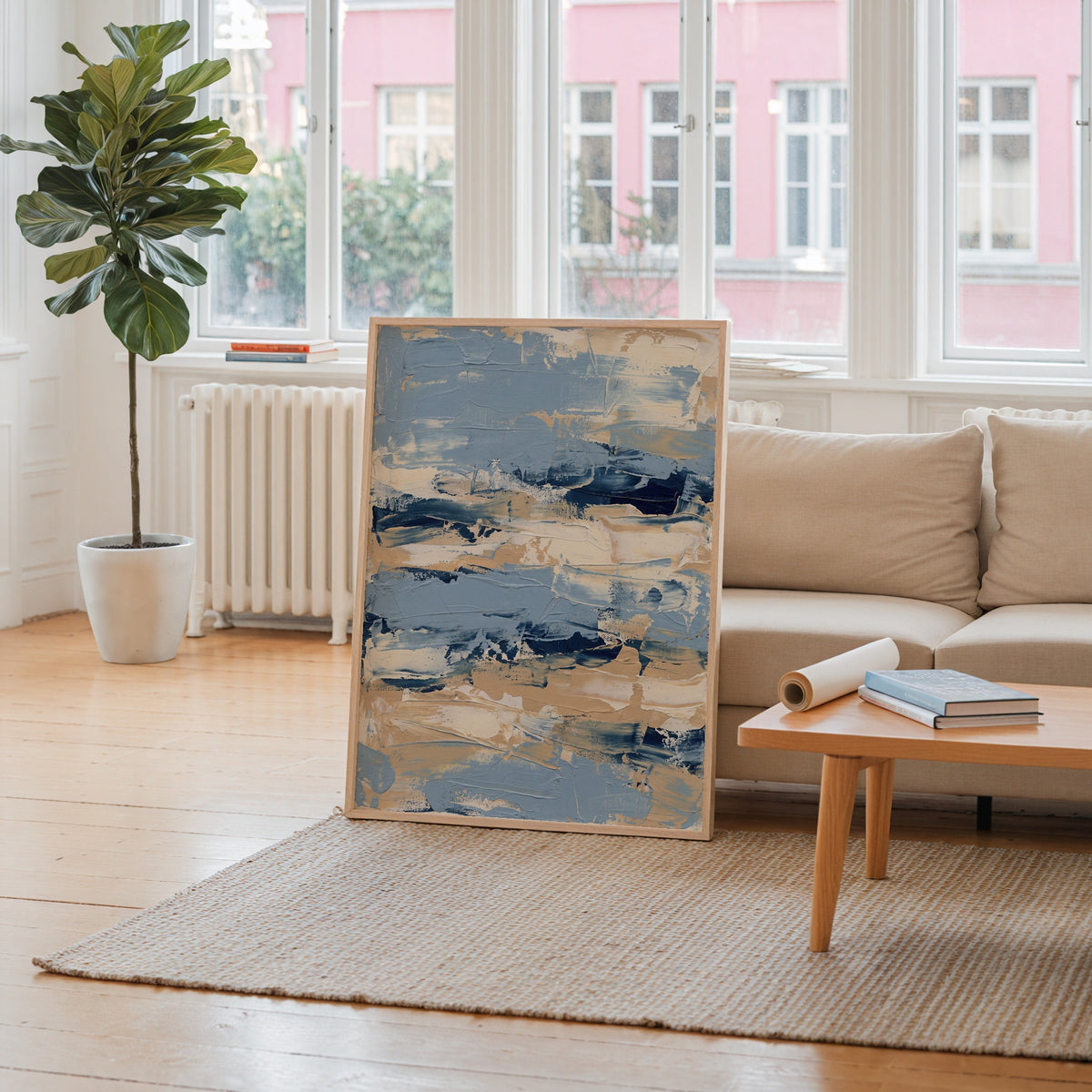 Coastal Strokes Poster – i rum 4