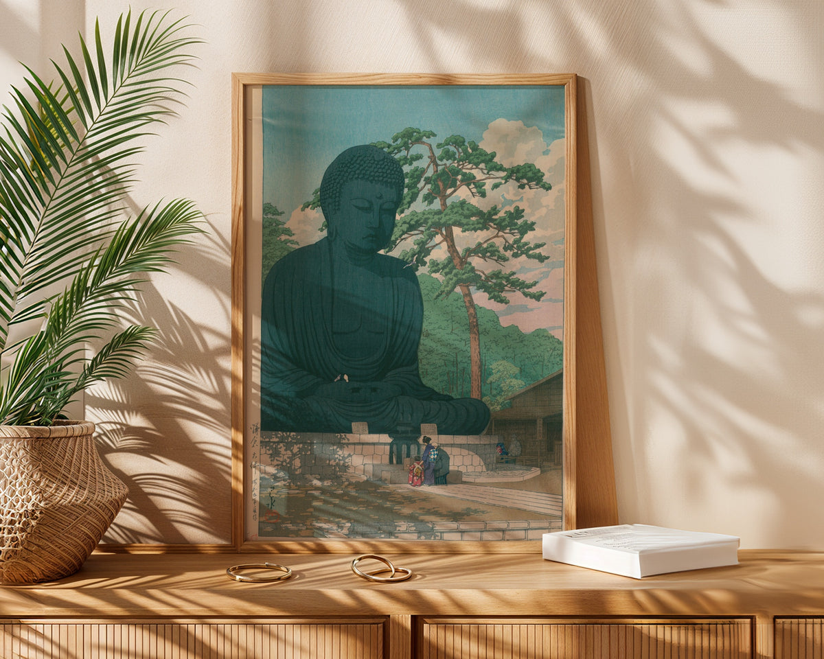 Hasui Kawase The Great Buddha Kamakura 1930 Poster – i rum 4