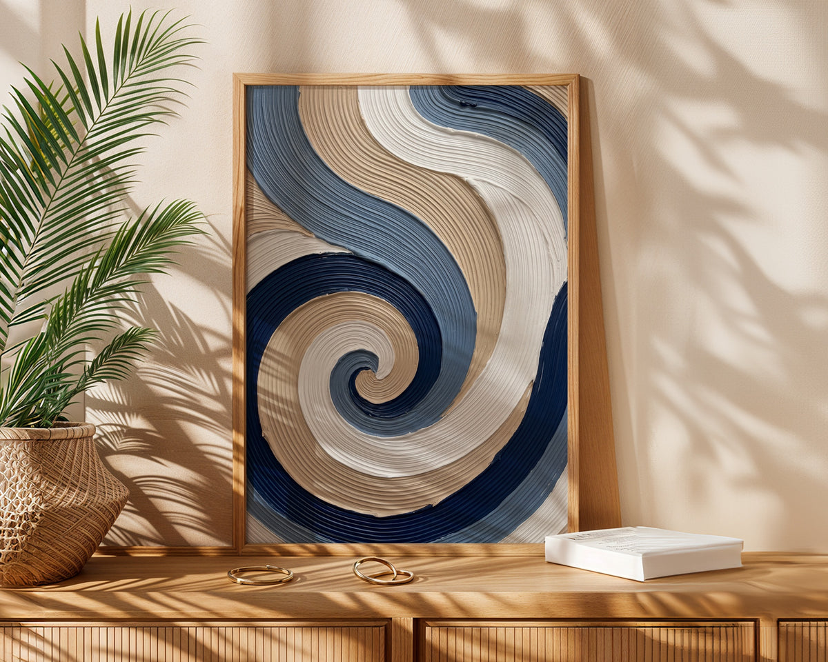 Indigo Spiral Poster – i rum 4