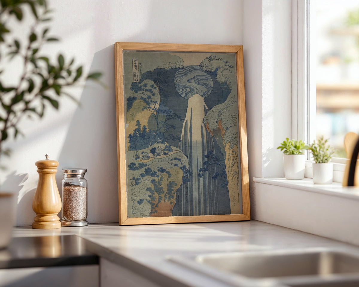 Katsushika Hokusai Amida Falls 1834 Poster – i rum 4