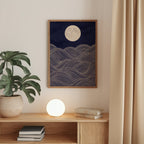 Moonlit Sea Poster – i rum 4