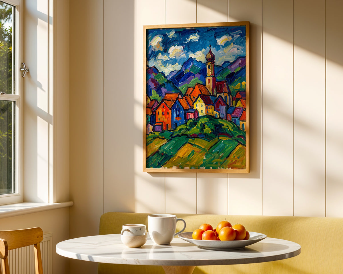 Wassily Kandinsky Village in Murnau Poster – i rum 4