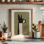 Minimal Boston Terrier Poster – i rum 5