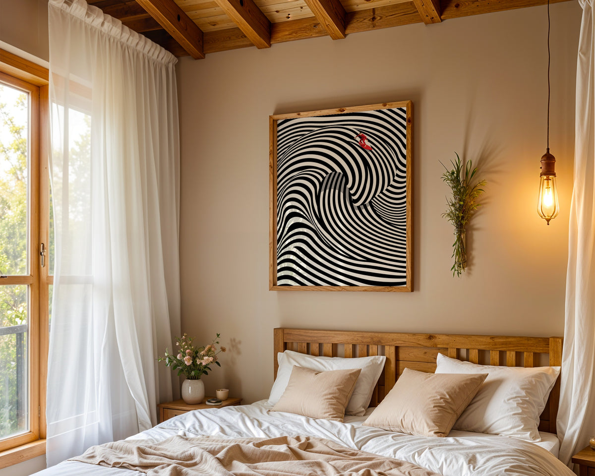 Op Art Surf Poster – i rum 5