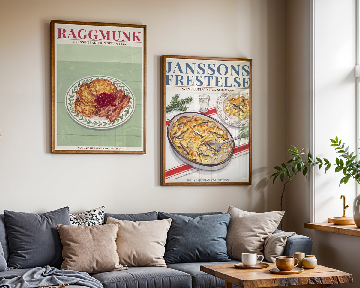 Raggmunk Poster – två posters i rum 1
