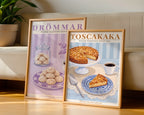 Toscakaka Poster – två posters i rum 1