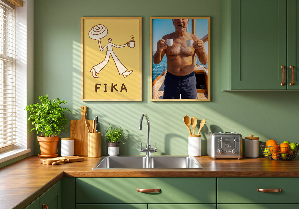 Dolce Far Niente Poster – två posters i rum 1