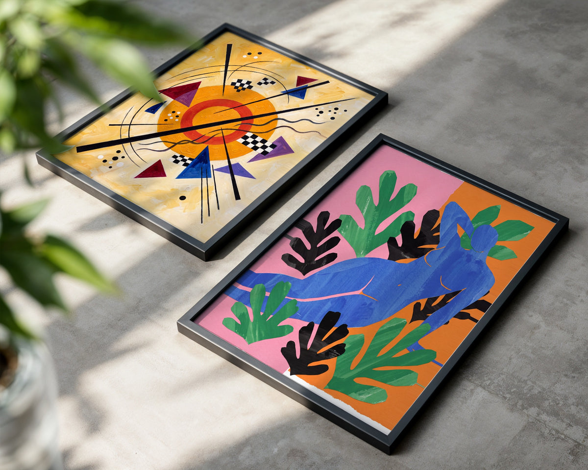 Henri Matisse Woman among Leaves Poster – två posters i rum 1