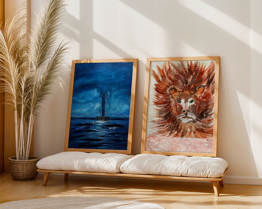 Sonia Tondkar Lejonet Poster – två posters i rum 2