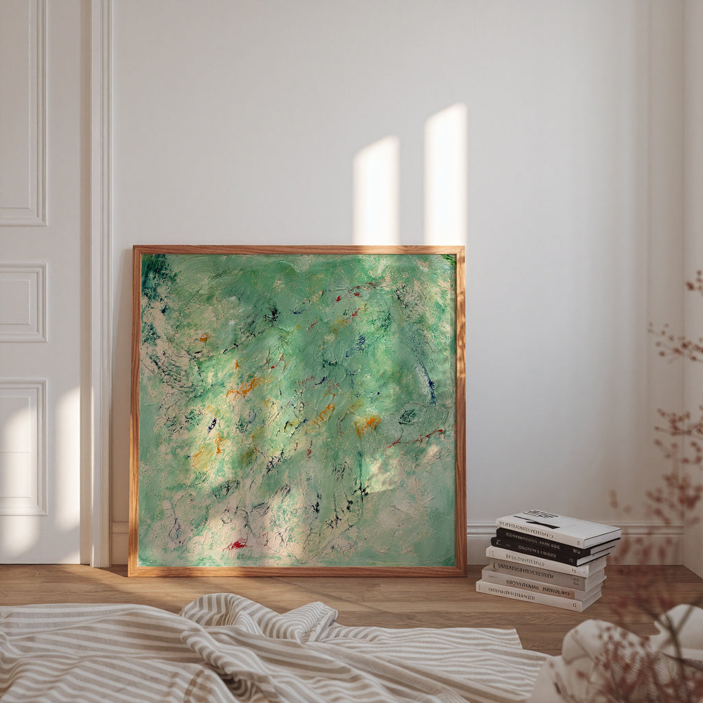 Sonia Tondkar Mintgrön Stillhet Poster – i rum 4
