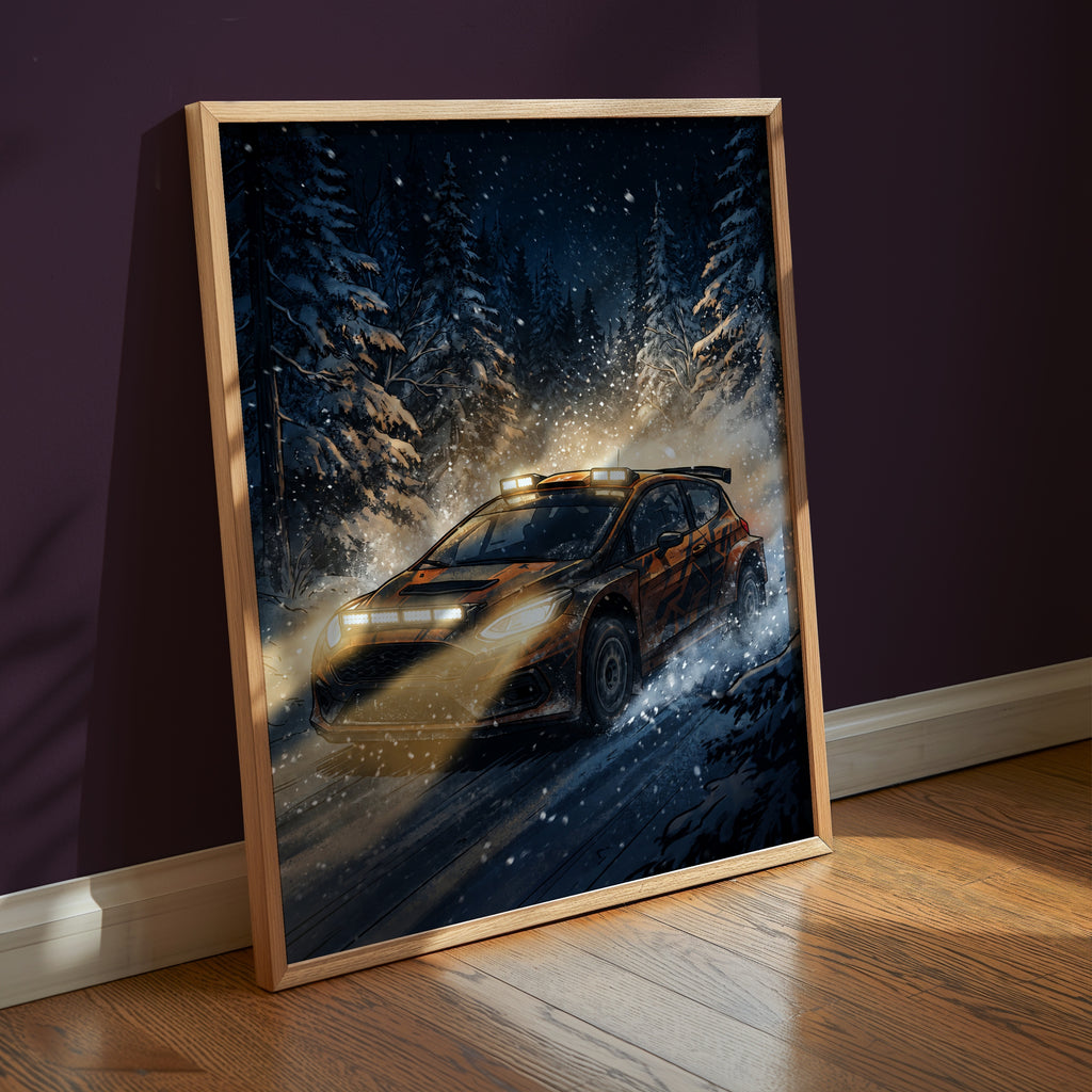 Snow Rally Poster – i rum 5