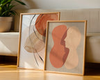 Abstract Kiss Poster – två posters i rum 2