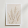 Soft Pampas Sway affisch inramad i neutral ram – se hur konsttrycket ser ut, Bozetto