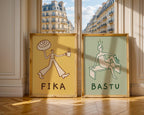 Bastu Poster – två posters i rum 2
