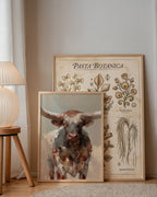 Longhorn Portrait Poster – två posters i rum 2