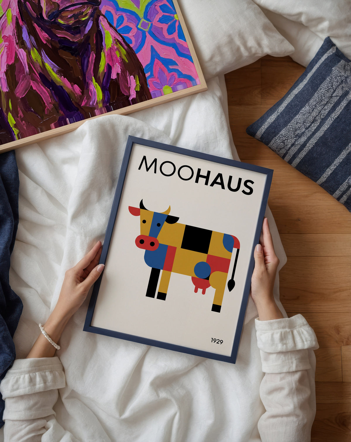 Moohaus Poster – två posters i rum 2