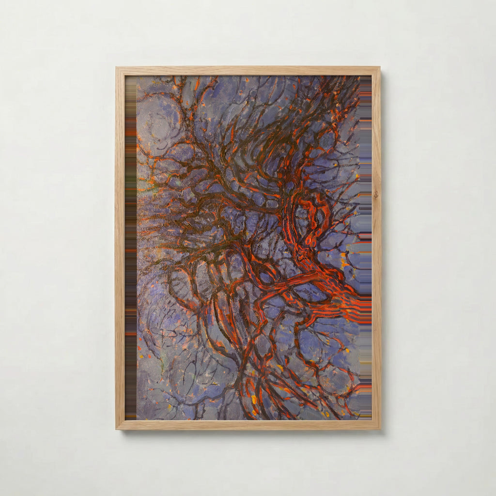 Piet Mondrian Evening Red Tree 1910 Poster – ekram