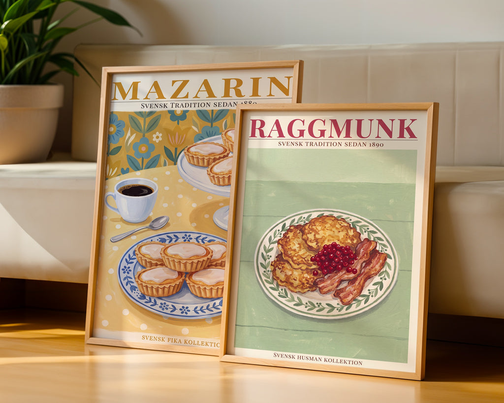 Raggmunk Poster – två posters i rum 3