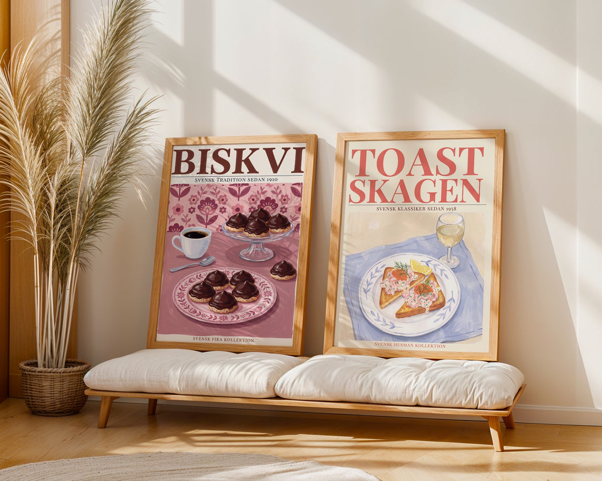 Toast Skagen Poster – två posters i rum 3