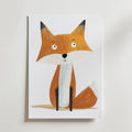 Curious Fox – stilfullt konsttryck från Bozetto, tryckt på matt finpapper i hög tryckkvalitet