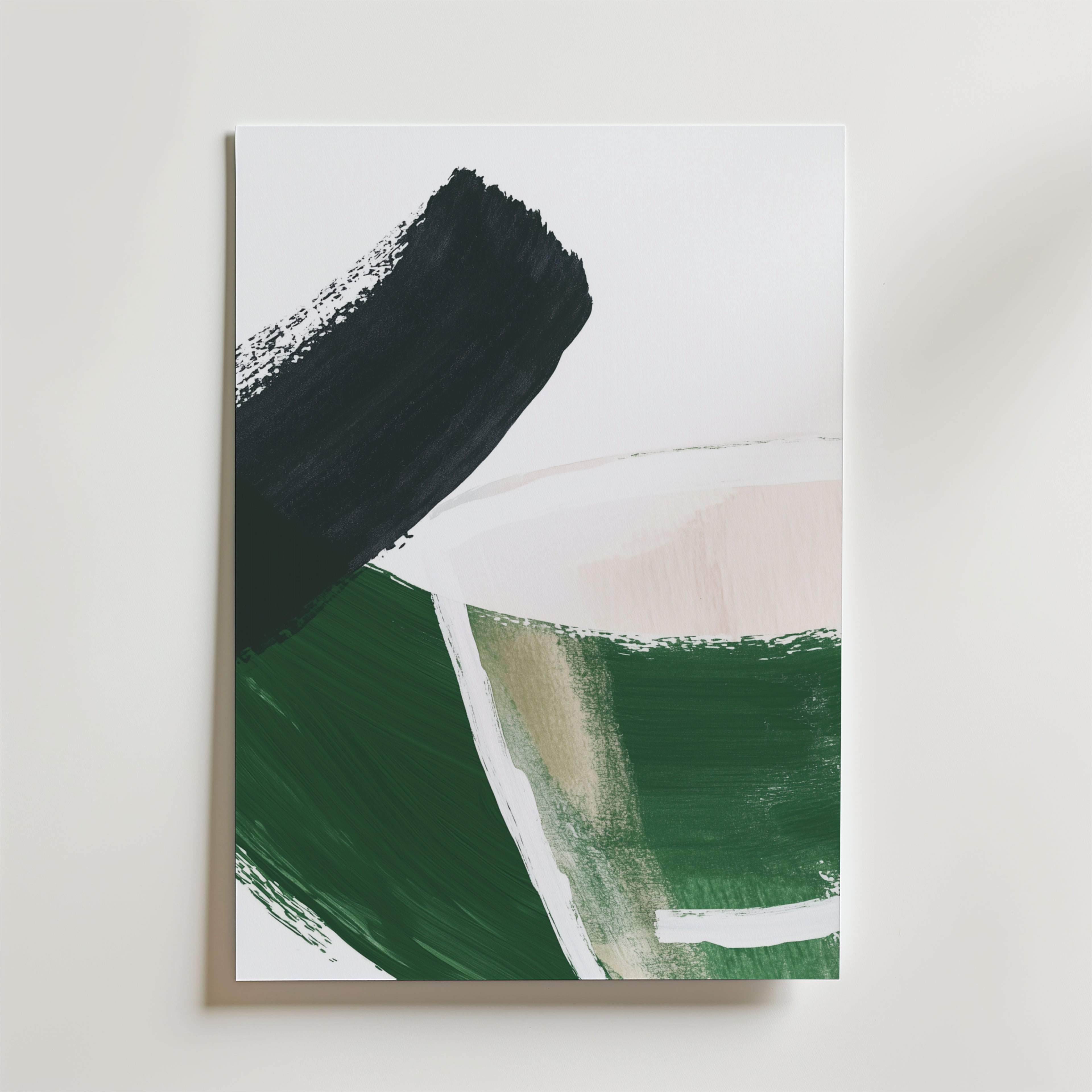 Abstract Embrace of Nature – stilfullt konsttryck från Bozetto, tryckt på matt finpapper