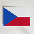 Czech Republic National Flag Poster – modern konst och stilren konsttryck för hemmet hos Bozetto