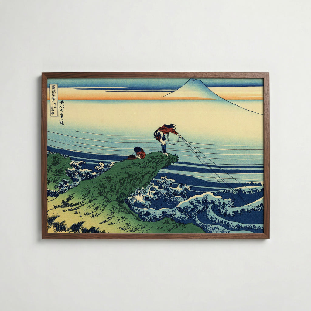 Katsushika Hokusai Kajikazawa in Kai Province 1831 Poster – valnötsram