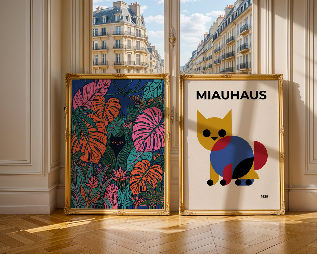 Miauhaus Poster – två posters i rum 3