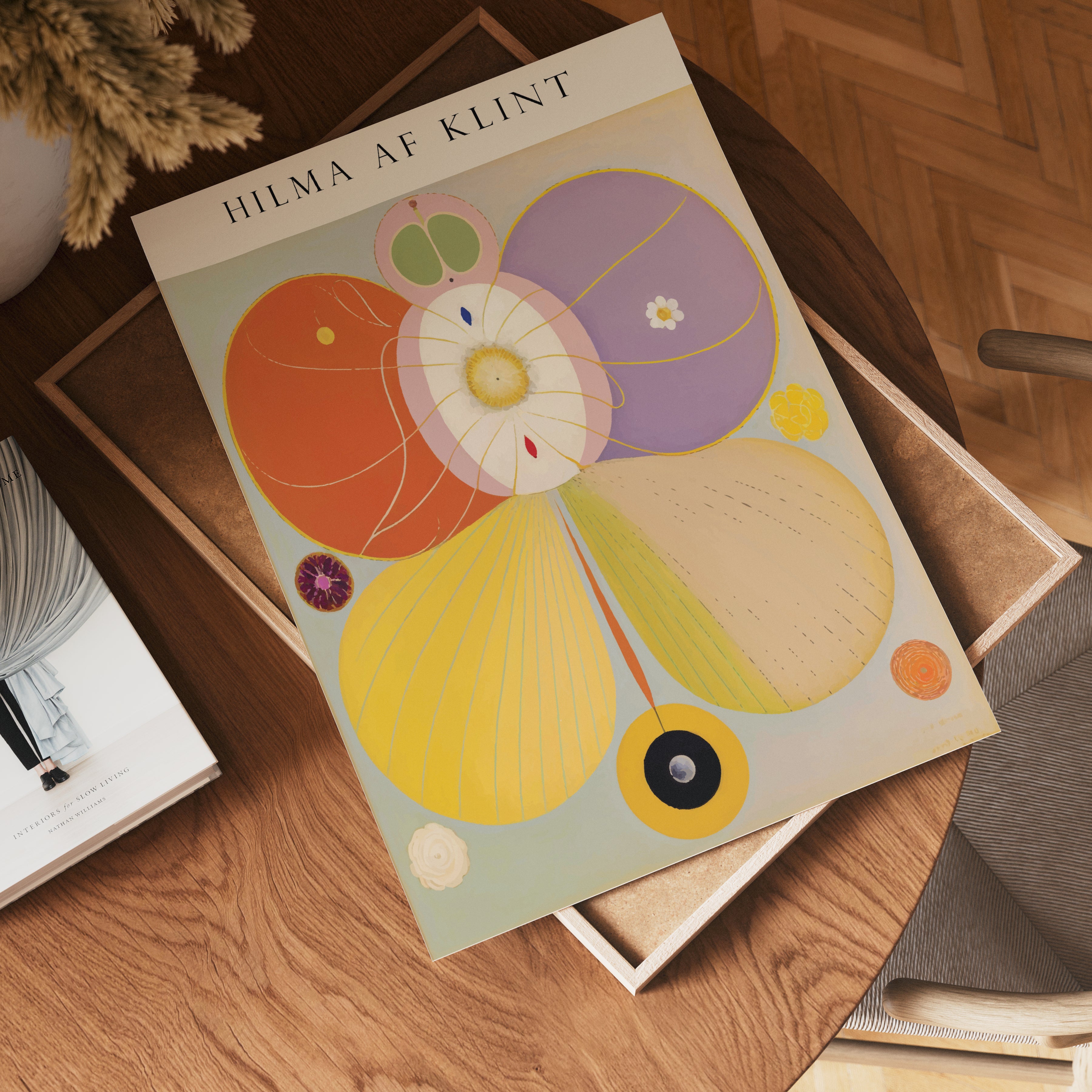 Hilma af Klint The Tree of poster visad rakt fram – Bozetto affisch i hög tryckkvalitet